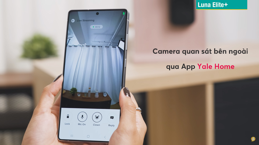 Khóa thông minh Face ID Video call Yale Luna Elite+