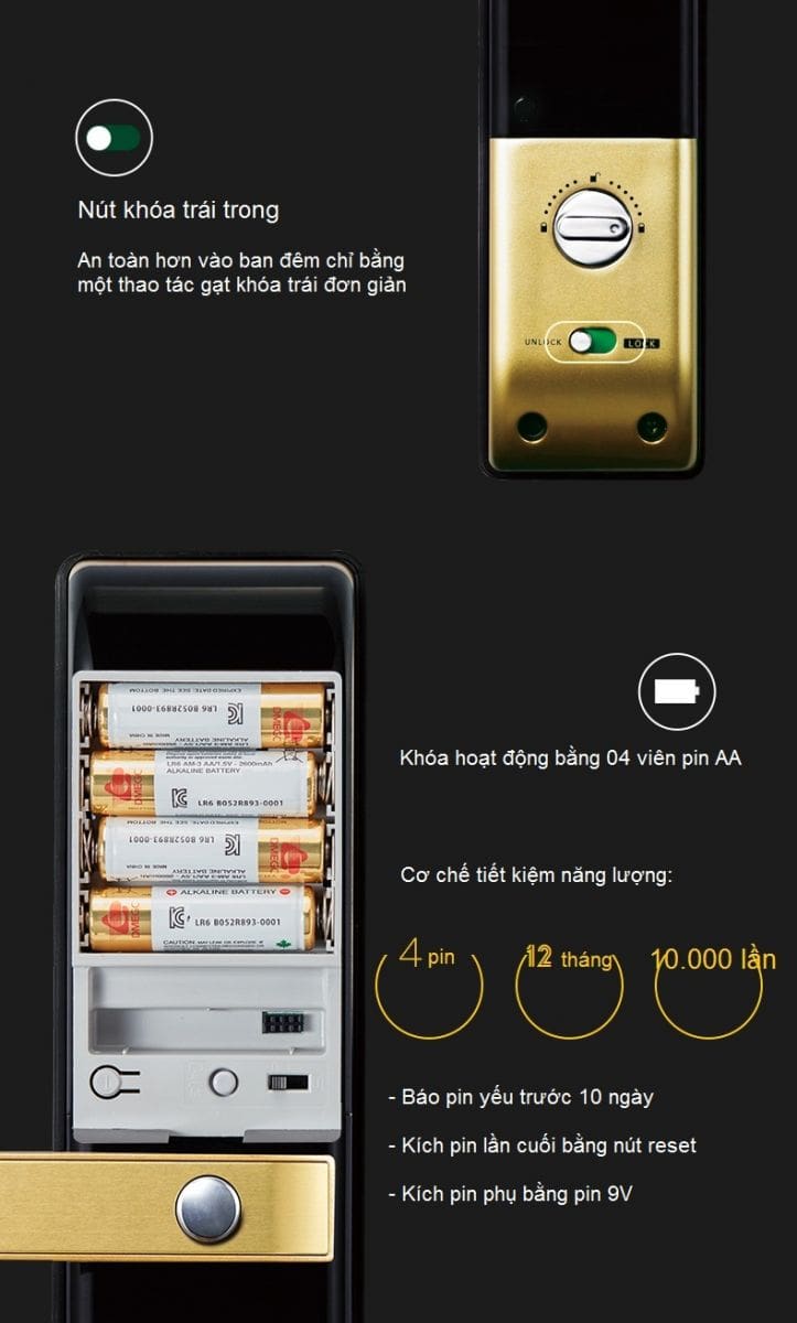 KHÓA THÔNG MINH YALE YDM 4109A